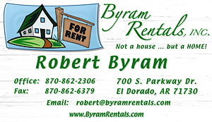 Byram Rentals Business Card