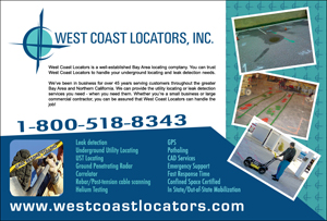 West Coast Locators Post Card