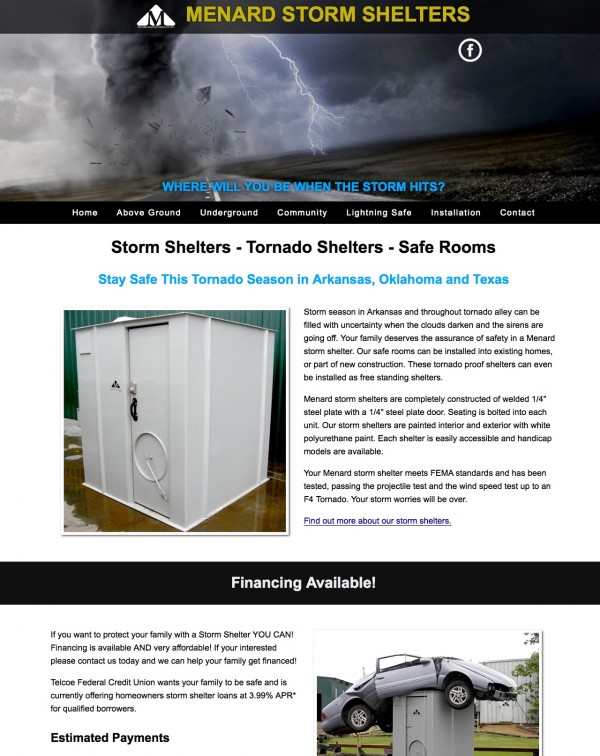 Menard Storm Shelters